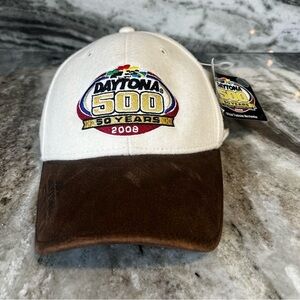 NWT | Men’s | 2008 Daytona 500 50th anniversary limited edition leather brim hat